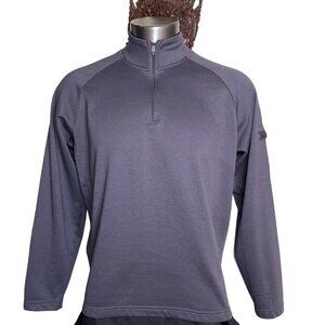 Mens Eddie Bauer Pullover Lightweight Fleece Shirt Vintage u Size Large Gray